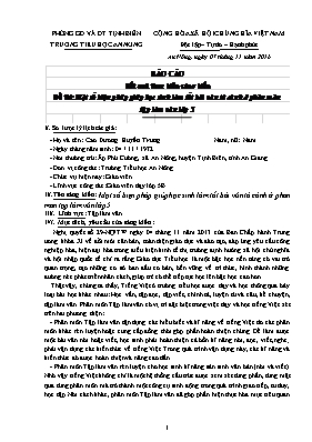 Sáng kiến kinh nghiệm Một số biện pháp giúp học sinh lớp 5 đọc đúng và diễn cảm